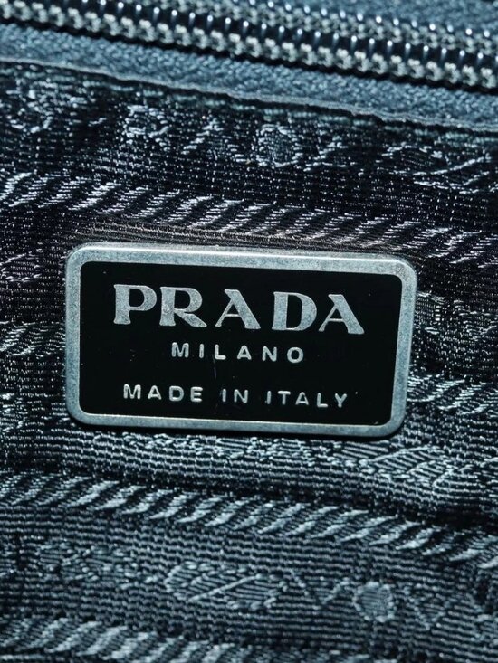 PRADA Backpack Nylon Black Silver Auth gh1538 main image 9